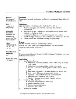 Skeletal / Muscular Systems