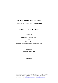 fatigue and fitness for duty