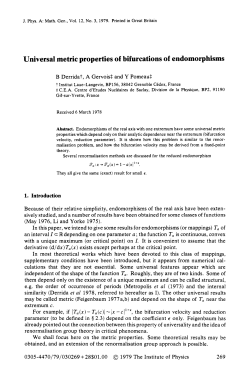 Universal metric properties of bifurcations of endomorphisms