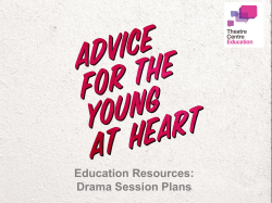 Education Resources: Drama Session Plans