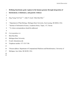 Defining functional, genic regions in the human genome