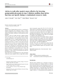 Advice to walk after meals is more effective for lowering postprandial