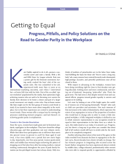 Getting to Equal - Stanford Center on Poverty and Inequality