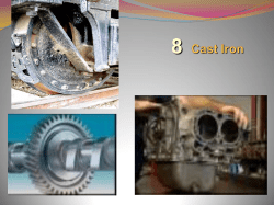 Chapter 8 - Cast Iron