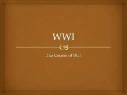 The Course of War - garnetvalleyschools.com