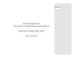 Head restraint height measurement methods