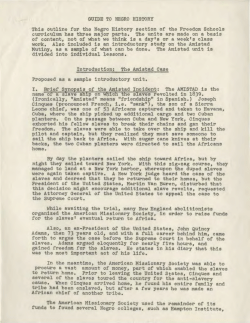 Guide to Negro History - Civil Rights Movement Veterans