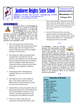 newsletter-13 - Jamboree Heights State School