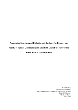 Amazonian Spinsters and Philanthropic Ladies: The