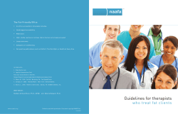 Guidelines for therapists