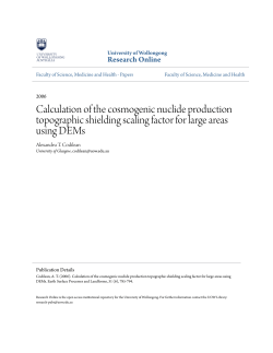 Calculation of the cosmogenic nuclide production