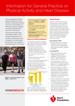 Physical Activity and Heart Disease