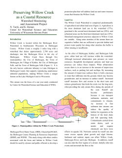 Preserving Willow Creek as a Coastal Resource