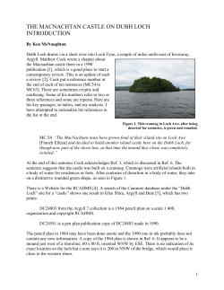 Dubh Loch Castle - Clan Macnaughton