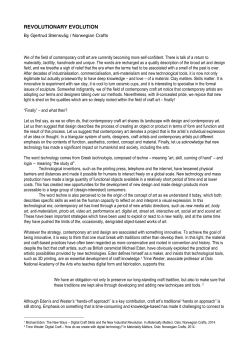 revolutionary evolution - European Ceramic Context 2014