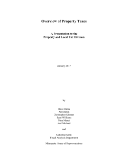 Overview of Property Taxes Handout