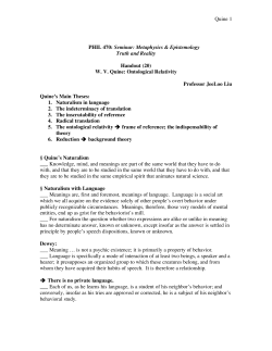 Ontological Relativity