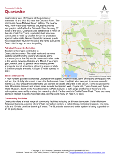 Quartzsite - Arizona Commerce Authority