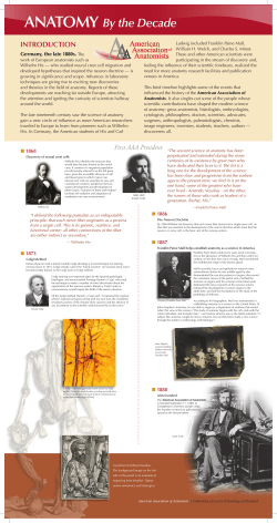 AnAtomy IntroductIon - American Association of Anatomists