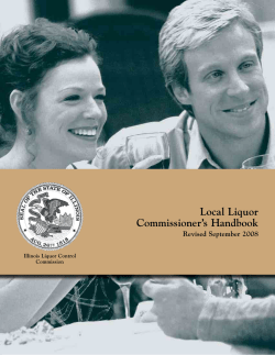 Local Liquor Commissioner`s Handbook