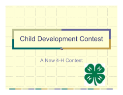 Child Development Contest - Mississippi State University Extension
