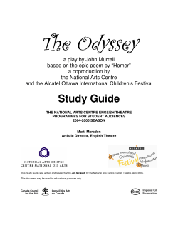 The Odyssey - ArtsAlive.ca
