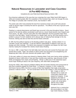 Natural Resources in Lancaster and Cass Counties