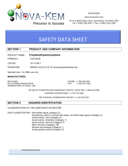 SDS - Nova-Kem, LLC.