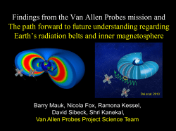 Monthly Status - Geospace revisited: a Cluster/MAARBLE/Van Allen