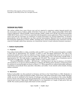 "Sodium Sulfides". - 外文文献下载