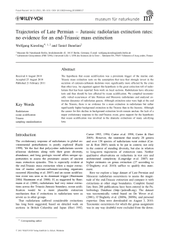 Trajectories of Late Permian Jurassic radiolarian extinction rates: no