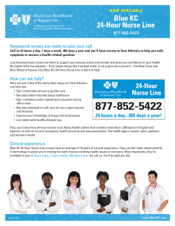 Blue KC 24-Hour Nurse Line