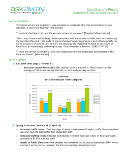 Coordinator`s Report