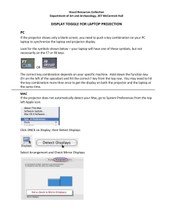 DISPLAY TOGGLE FOR LAPTOP PROJECTION PC