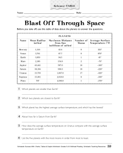 Blast Off Through Space