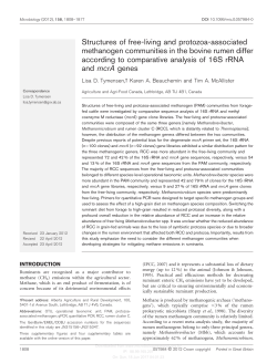 Structures of free-living and protozoa-associated