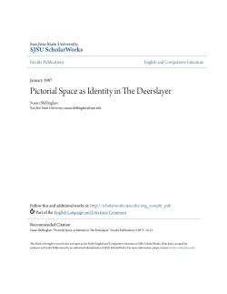 Pictorial Space as Identity in The Deerslayer