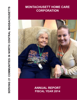 2014 Annual Report - Montachusett Home Care
