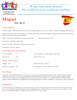 Miquel (14, m.) - Borderless Friends Forever