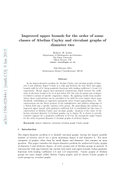 Improved upper bounds for the order of some classes of Abelian