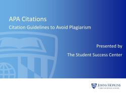 Citations - Johns Hopkins Carey Business School