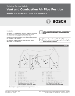 PDF 0.3 MB - Bosch Thermotechnology