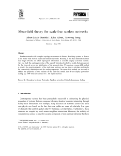 Mean-field theory for scale-free random networks