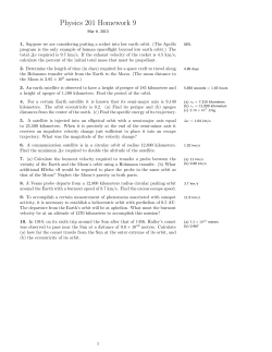 Physics 201 Homework