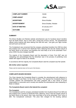 16/426 Shore Shuttles