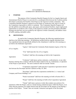 Los Angeles Sports and Entertainment District CBA