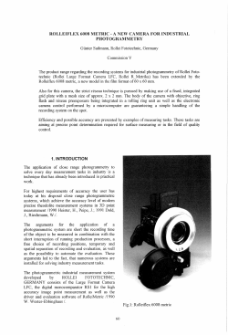 rolleiflex 6008 metric - a new camera for industrial
