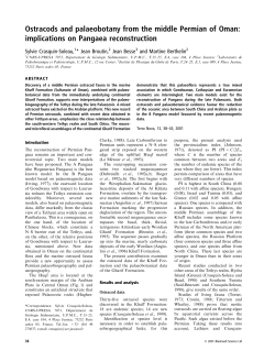 Ostracods and palaeobotany from the middle Permian of Oman