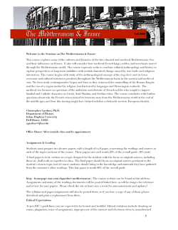 Mediterranean Syllabus - H
