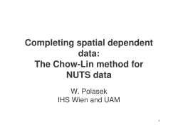 Completing spatial dependent data: The Chow